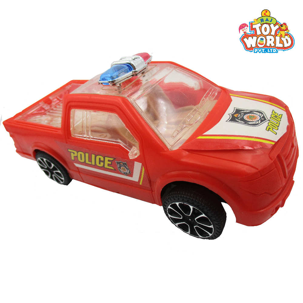 red police car toy